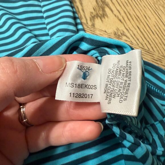 Peter Millar Summer Comfort Striped Performance Polo Blue Fish Competition Large - Picture 7 of 8